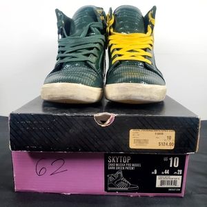 Supra Skytop Green Patent Leather